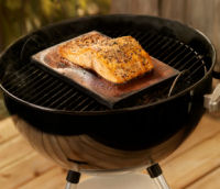 Planked Salmon With Balsamic Maple Glaze